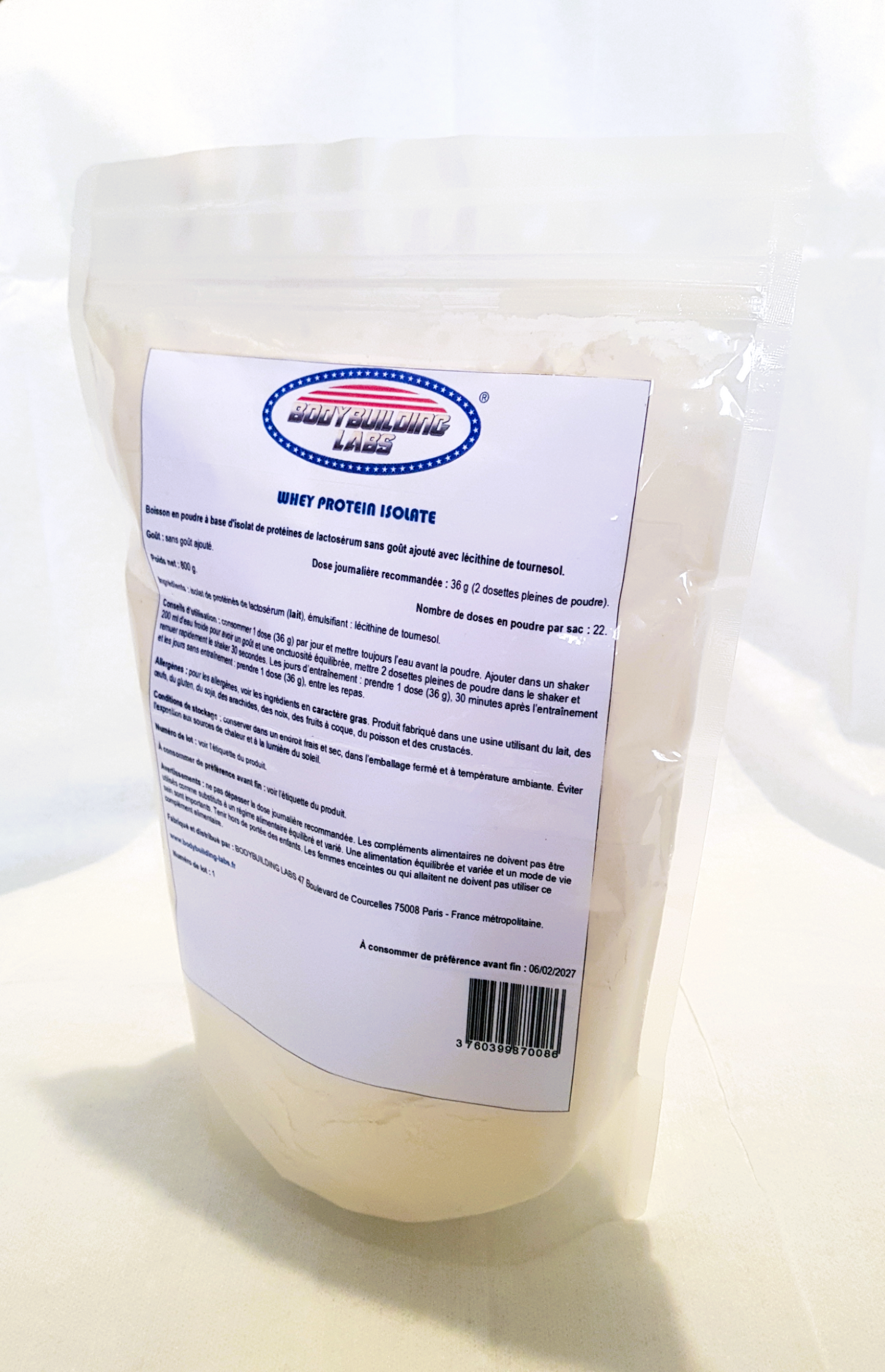 BODYBUILDING LABS Whey Protein Isolate