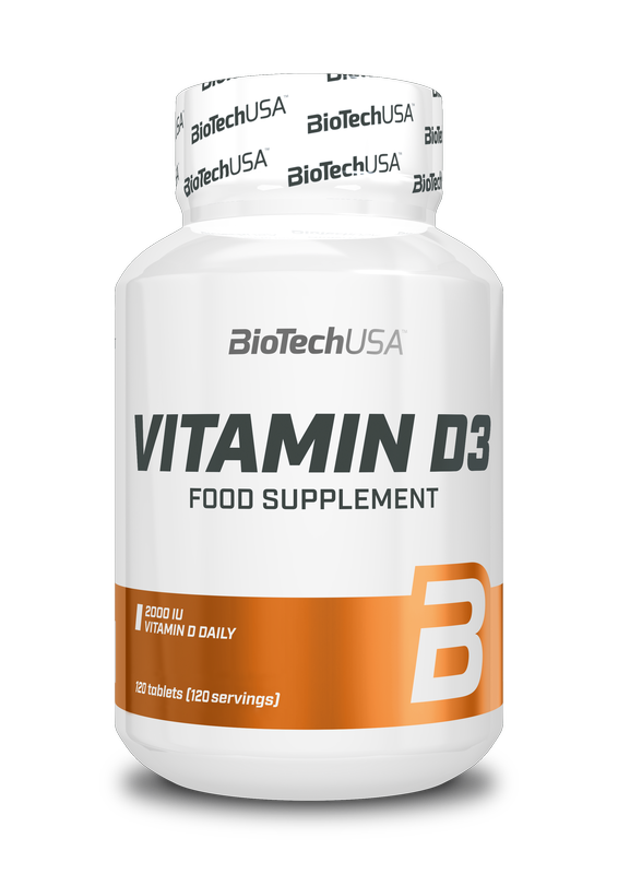 Vitamin D3 120 Comprimés BioTech USA