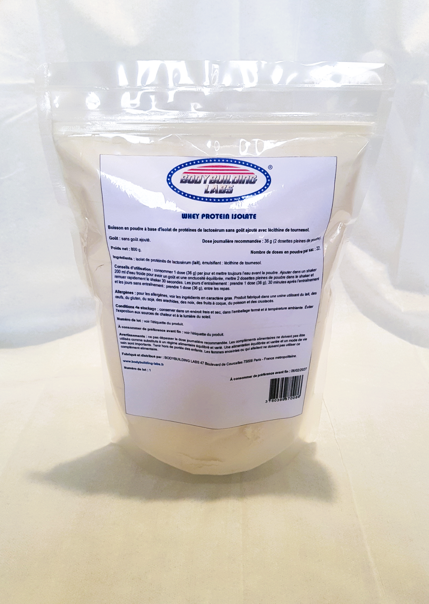 BODYBUILDING LABS Whey Protein Isolate